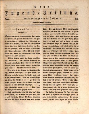 Neue Jugendzeitung (Bildungsblätter oder Zeitung für die Jugend) Donnerstag 27. Juli 1815