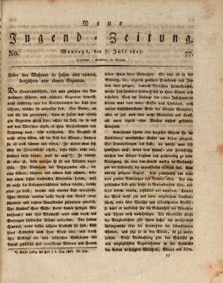 Neue Jugendzeitung (Bildungsblätter oder Zeitung für die Jugend) Montag 7. Juli 1817