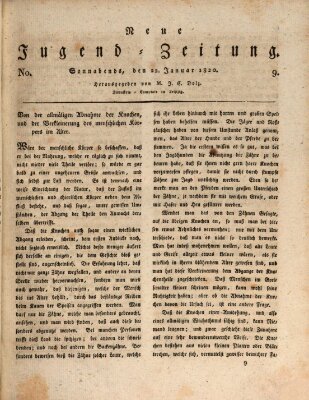 Neue Jugendzeitung (Bildungsblätter oder Zeitung für die Jugend) Samstag 22. Januar 1820
