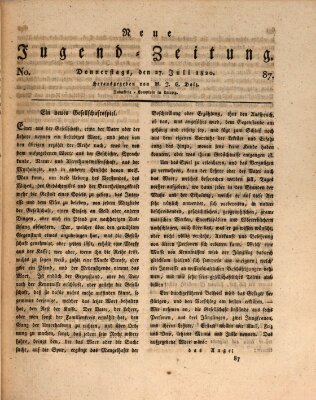 Neue Jugendzeitung (Bildungsblätter oder Zeitung für die Jugend) Donnerstag 27. Juli 1820