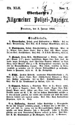 Eberhardt's allgemeiner Polizei-Anzeiger (Allgemeiner Polizei-Anzeiger) Donnerstag 3. Januar 1856