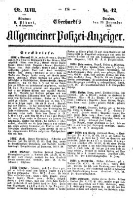 Eberhardt's allgemeiner Polizei-Anzeiger (Allgemeiner Polizei-Anzeiger) Freitag 26. November 1858