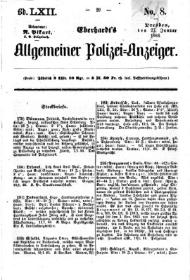 Eberhardt's allgemeiner Polizei-Anzeiger (Allgemeiner Polizei-Anzeiger) Samstag 27. Januar 1866