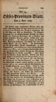 Ostsee-Provinzen-Blatt Donnerstag 3. April 1823