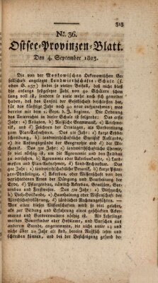 Ostsee-Provinzen-Blatt Donnerstag 4. September 1823