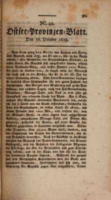 Ostsee-Provinzen-Blatt Donnerstag 16. Oktober 1823