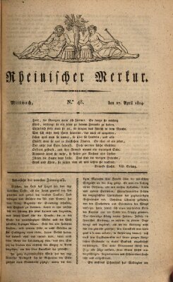 Rheinischer Merkur Mittwoch 27. April 1814