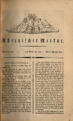 Rheinischer Merkur Sonntag 22. Januar 1815