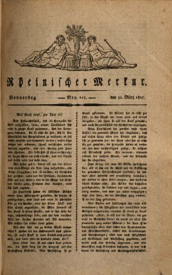 Rheinischer Merkur Donnerstag 30. März 1815