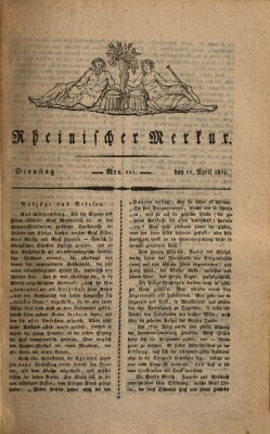 Rheinischer Merkur Dienstag 11. April 1815