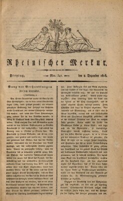 Rheinischer Merkur Freitag 8. Dezember 1815