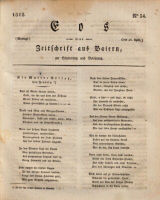 Eos Montag 27. April 1818