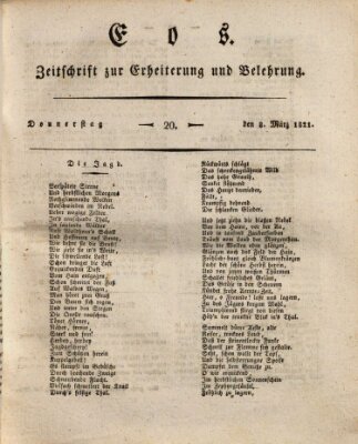 Eos Donnerstag 8. März 1821