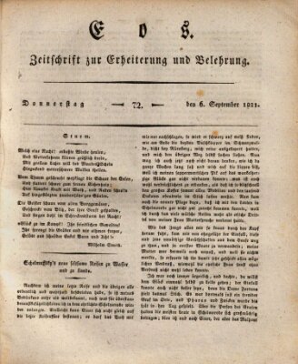 Eos Donnerstag 6. September 1821