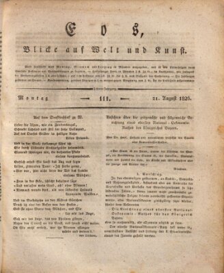 Eos Montag 21. August 1826