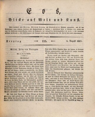 Eos Freitag 3. August 1827