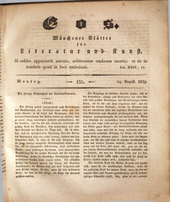 Eos Montag 24. August 1829