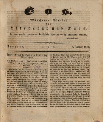 Eos Freitag 8. Januar 1830