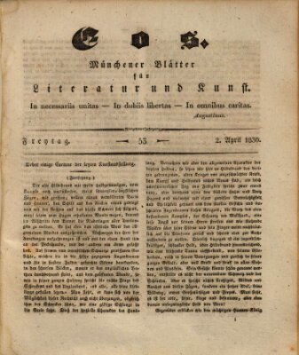 Eos Freitag 2. April 1830