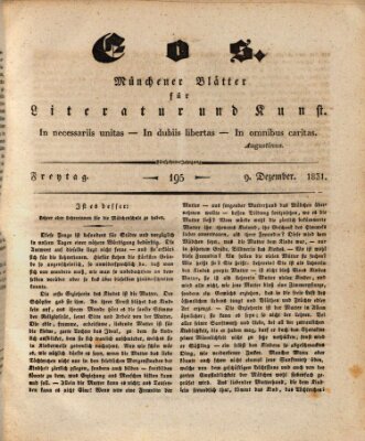 Eos Freitag 9. Dezember 1831