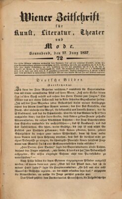 Wiener Zeitschrift für Kunst, Literatur, Theater und Mode Samstag 17. Juni 1837