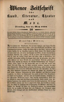 Wiener Zeitschrift für Kunst, Literatur, Theater und Mode Dienstag 15. Mai 1838