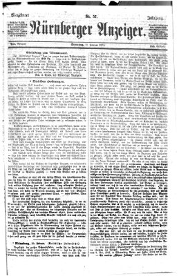 Nürnberger Anzeiger Sonntag 26. Februar 1871