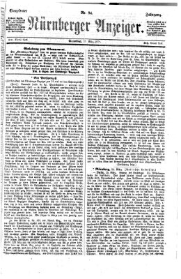 Nürnberger Anzeiger Samstag 25. März 1871