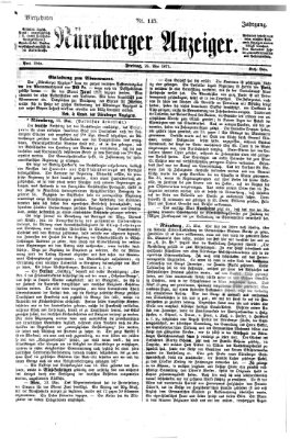 Nürnberger Anzeiger Freitag 26. Mai 1871