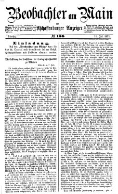 Beobachter am Main und Aschaffenburger Anzeiger Dienstag 11. Juli 1871