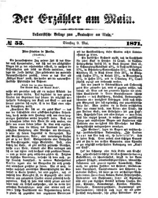 Der Erzähler am Main (Beobachter am Main und Aschaffenburger Anzeiger) Dienstag 9. Mai 1871