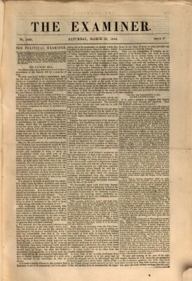 Examiner Samstag 23. März 1844