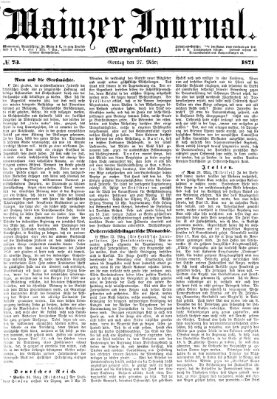 Mainzer Journal Montag 27. März 1871