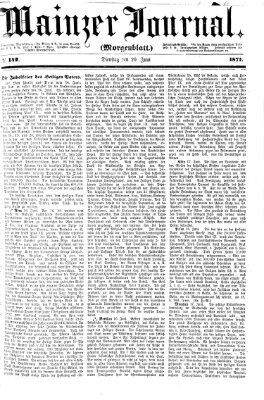Mainzer Journal Dienstag 20. Juni 1871
