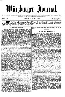 Würzburger Journal Mittwoch 3. Mai 1871