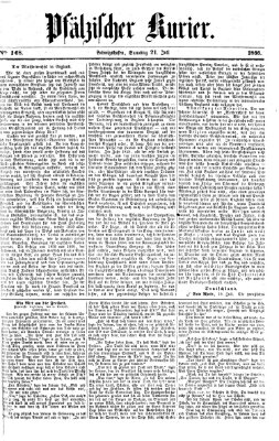Pfälzischer Kurier Samstag 21. Juli 1866