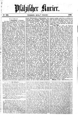 Pfälzischer Kurier Freitag 7. September 1866