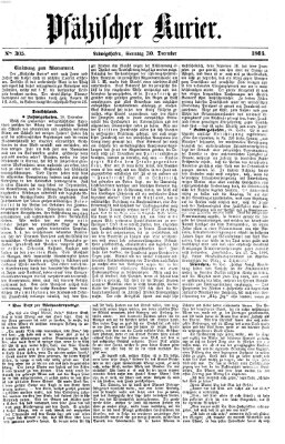 Pfälzischer Kurier Sonntag 30. Dezember 1866