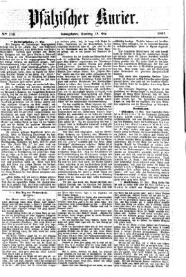 Pfälzischer Kurier Samstag 18. Mai 1867
