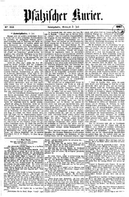 Pfälzischer Kurier Mittwoch 3. Juli 1867
