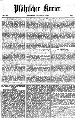 Pfälzischer Kurier Donnerstag 8. August 1867