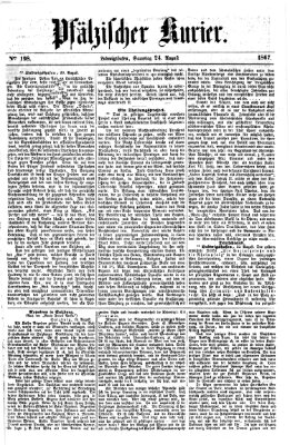 Pfälzischer Kurier Samstag 24. August 1867
