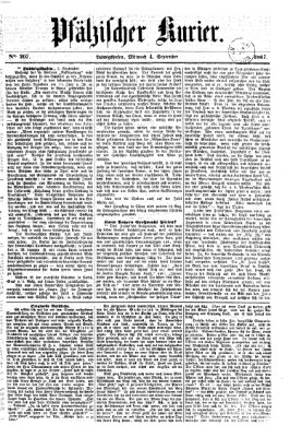 Pfälzischer Kurier Mittwoch 4. September 1867