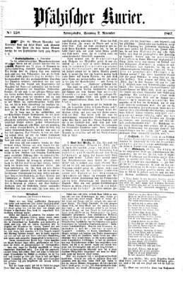 Pfälzischer Kurier Samstag 2. November 1867