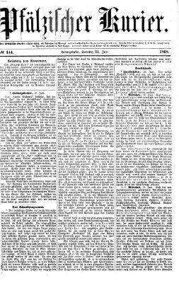 Pfälzischer Kurier Sonntag 21. Juni 1868