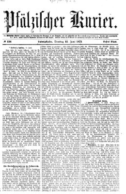 Pfälzischer Kurier Dienstag 13. Juni 1871