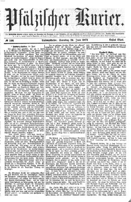 Pfälzischer Kurier Samstag 24. Juni 1871
