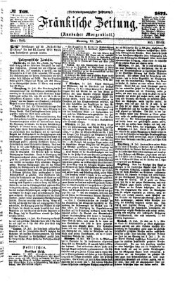 Fränkische Zeitung (Ansbacher Morgenblatt) Sonntag 16. Juli 1871