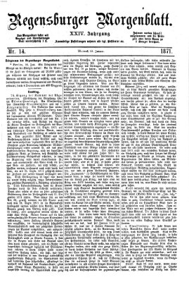 Regensburger Morgenblatt Mittwoch 18. Januar 1871