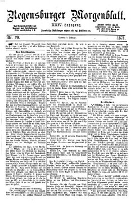Regensburger Morgenblatt Sonntag 5. Februar 1871